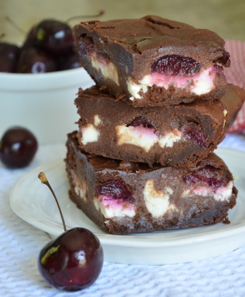 Black Forest, Goat Cheese Brownies