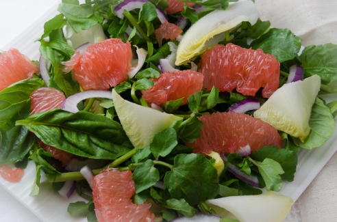 Pink Grapefruit and Sumac Salad