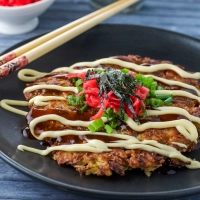 Okonomiyaki and Book Nod for “Rice Noodle Fish"