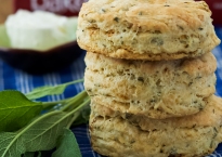 Brown Butter, Sage and Goat Cheese Biscuits